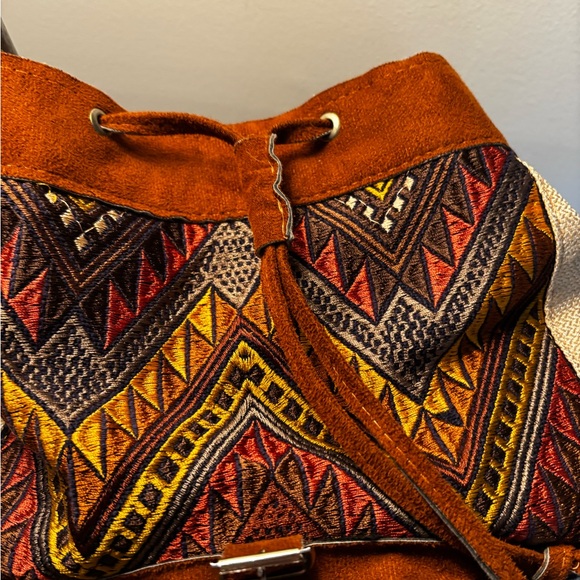 Boho Patterned Backpack NWOT - Picture 6 of 6